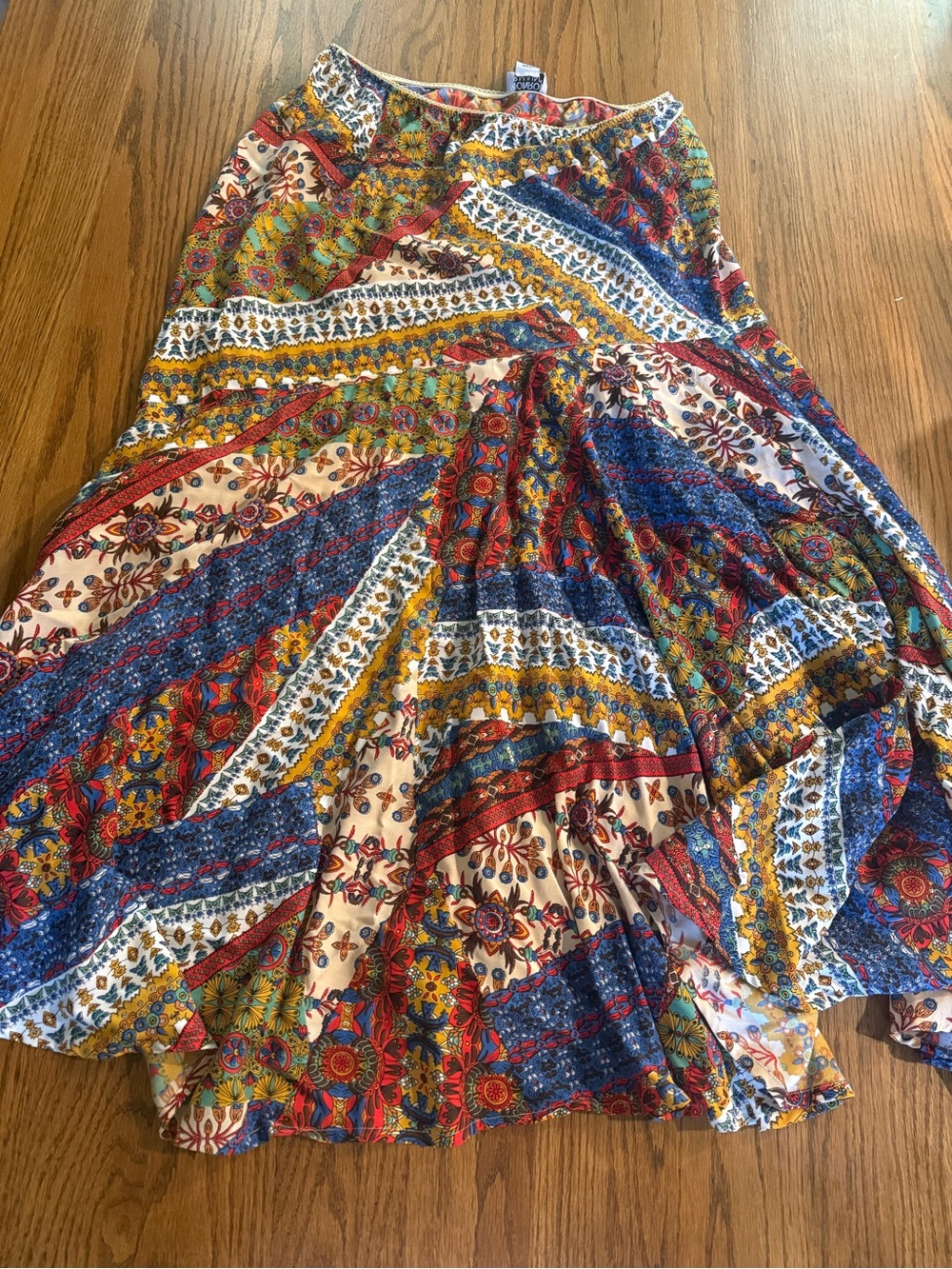 Monroe & Main Multi-Color Boho Circle Skirt